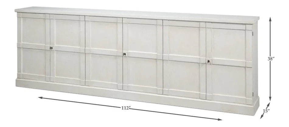 Luciana Six Drawer Wooden Buffet - LOOMLAN - Sarreid - Buffets