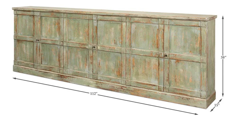 Luciana Six Drawer Wooden Buffet - LOOMLAN - Sarreid - Buffets