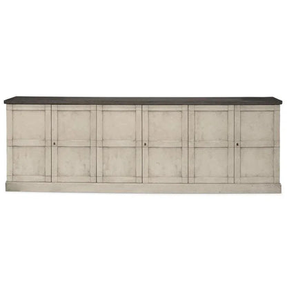 Luciana Wood Doors Buffet 112" W.Grey S.Grey - LOOMLAN - Sarreid - Sideboards