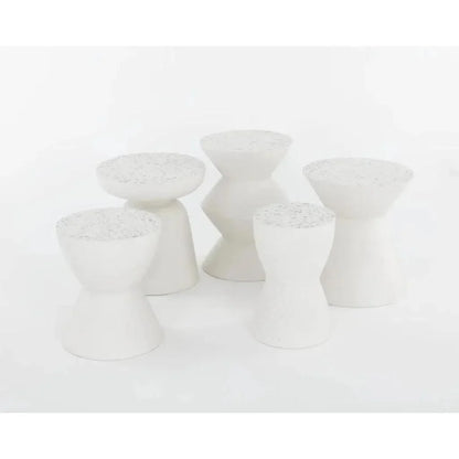 Lucida Concrete Outdoor Round End Table - LOOMLAN - SUNPAN - Outdoor Side Tables