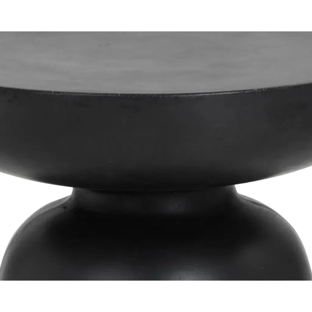 Lucida Concrete Outdoor Round End Table - LOOMLAN - SUNPAN - Outdoor Side Tables