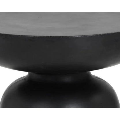 Lucida Concrete Outdoor Round End Table - LOOMLAN - SUNPAN - Outdoor Side Tables