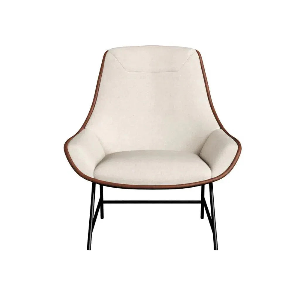 Lucier Leather Handsome Lounge Chair - LOOMLAN - SUNPAN - Accent Chairs