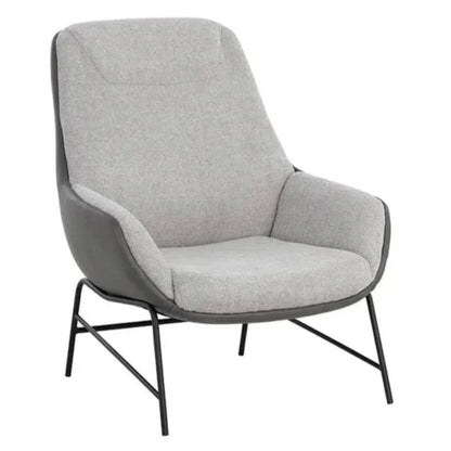 Lucier Leather Handsome Lounge Chair - LOOMLAN - SUNPAN - Accent Chairs