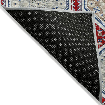 Lucinda Red Washable Indoor - Outdoor Rug - LOOMLAN - LOOMLAN Rugs - Outdoor Rugs