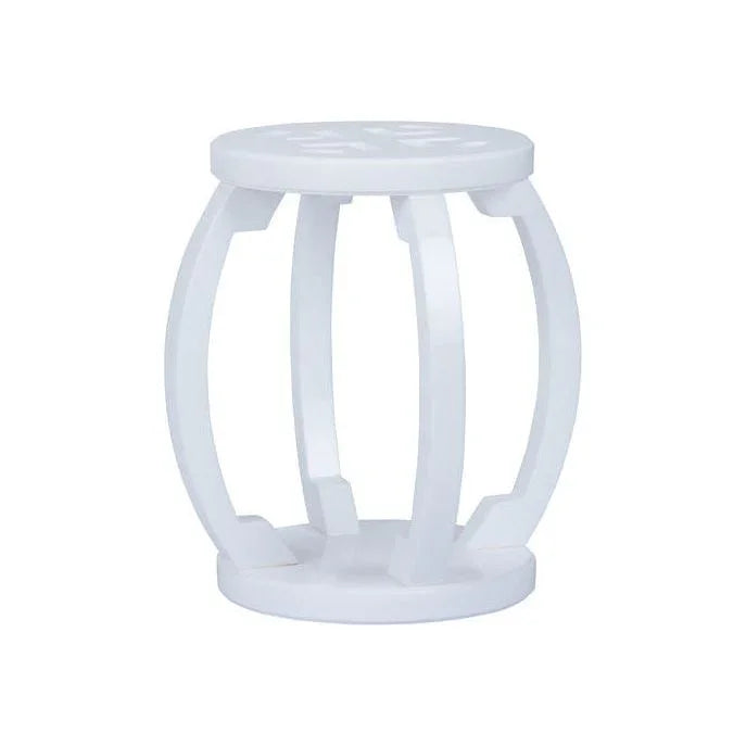 Lucite Acrylic Made Outdoor Garden Stool-Garden Stools-Chelsea House-White-LOOMLAN