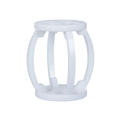 Lucite Acrylic Made Outdoor Garden Stool-Garden Stools-Chelsea House-White-LOOMLAN