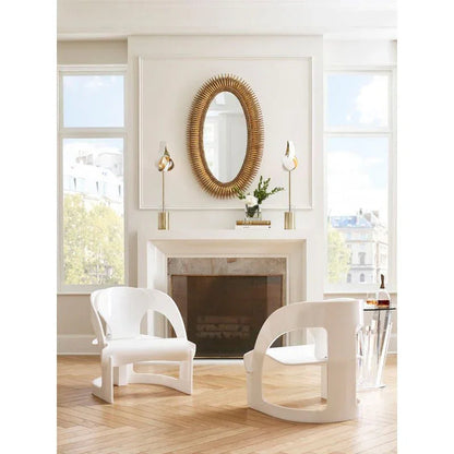 Lucius Oval Shaped Wall Mirror - LOOMLAN - Wildwood - Wall Mirrors