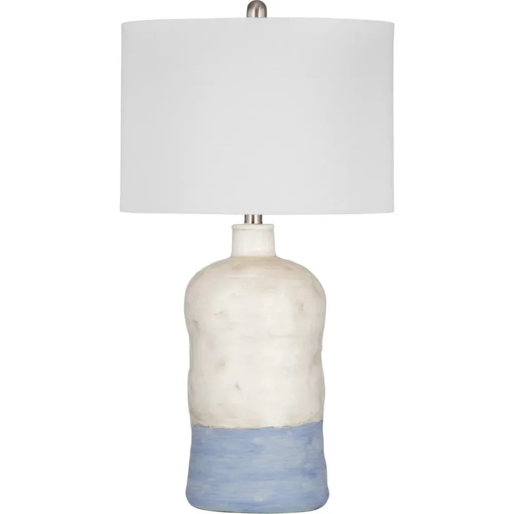 Lucy Resin White Table Lamp - LOOMLAN - Bassett Mirror - Table Lamps