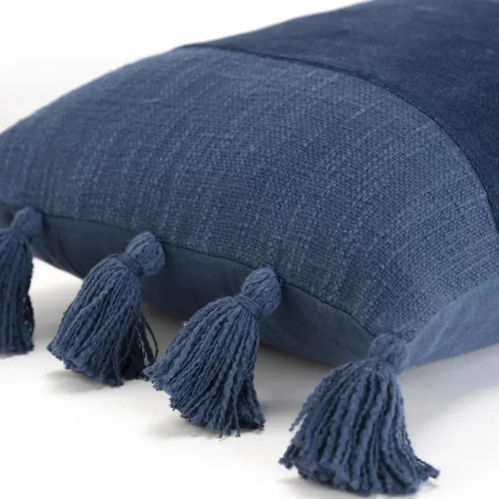 Lulu Pieced Geometric Lumbar Pillow Insert - LOOMLAN - LOOMLAN - Throw Pillows