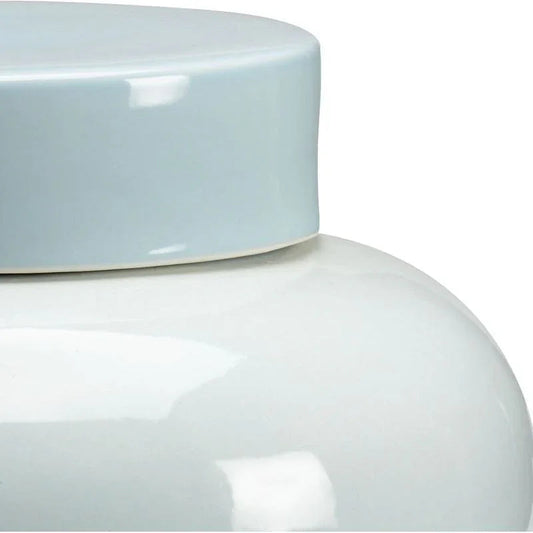 Lumberton Blue Glazed Porcelain Vase - LOOMLAN - Chelsea House - Vases & Jars