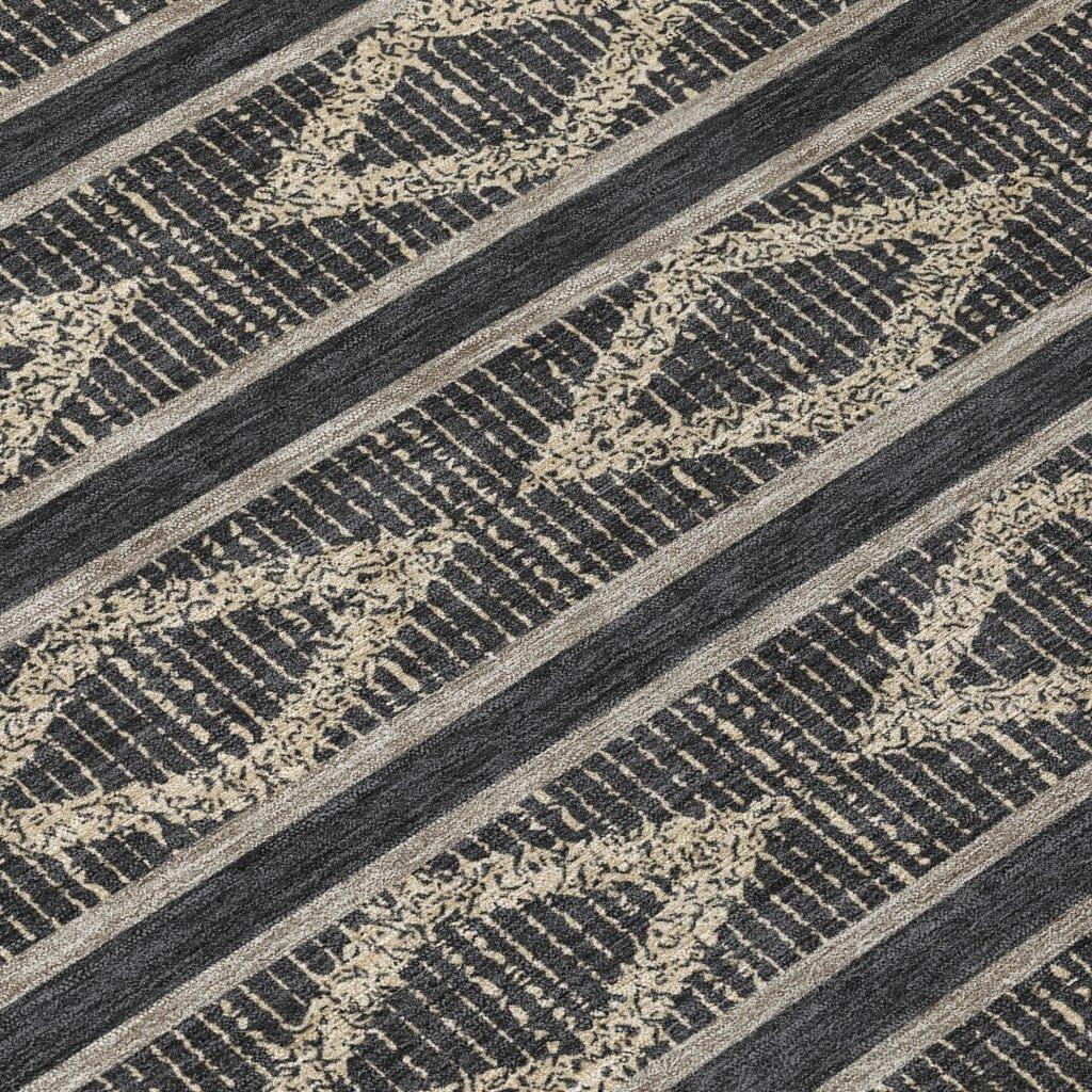 Lume Black Washable Indoor-Outdoor Rug-Outdoor Rugs-LOOMLAN Rugs-LOOMLAN