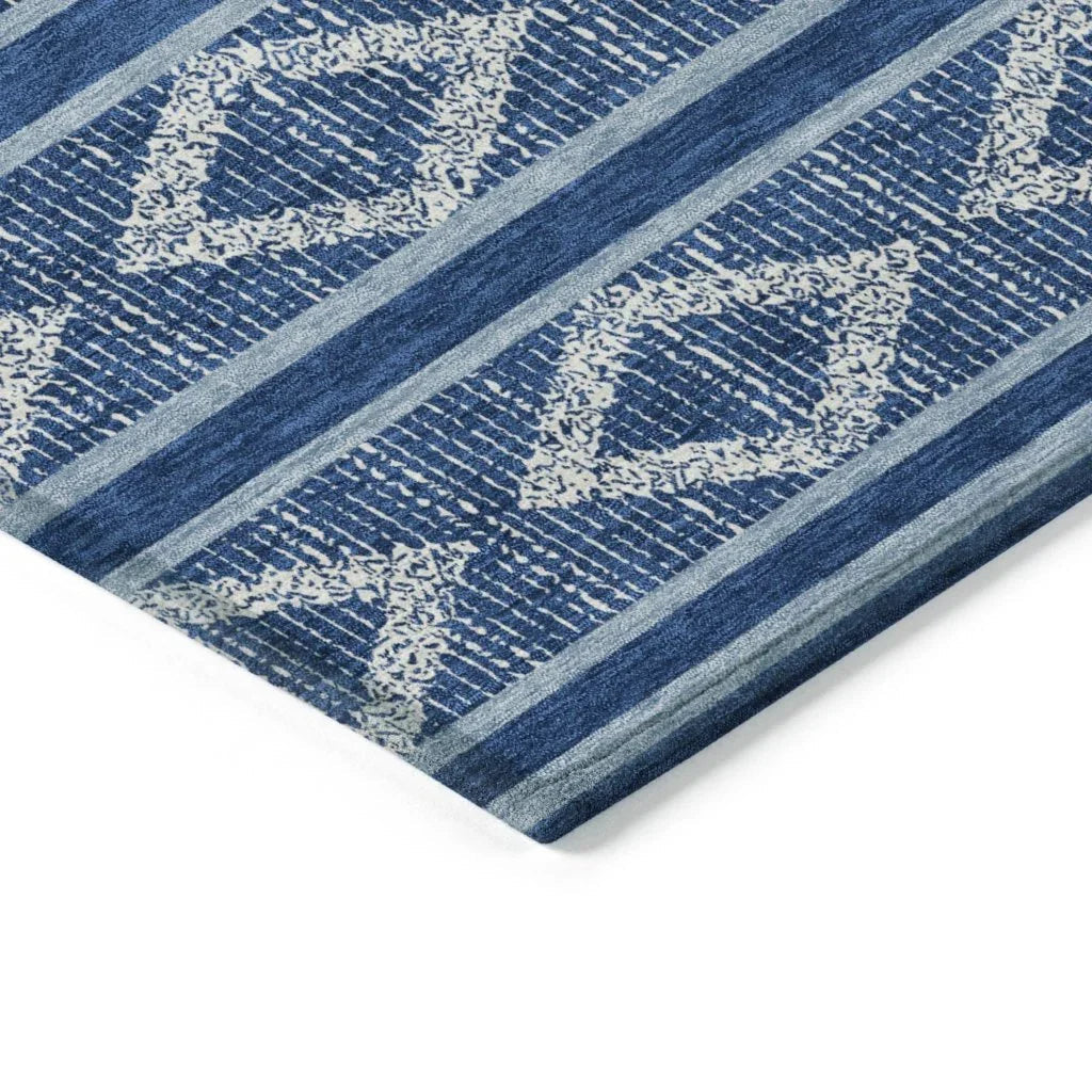 Lume Blue Washable Indoor-Outdoor Rug-Outdoor Rugs-LOOMLAN Rugs-LOOMLAN