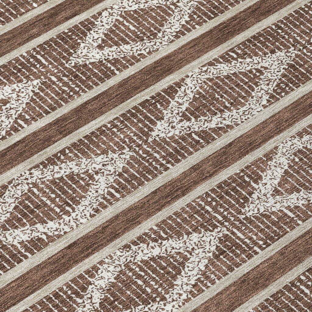 Lume Brown Washable Indoor-Outdoor Rug-Outdoor Rugs-LOOMLAN Rugs-LOOMLAN