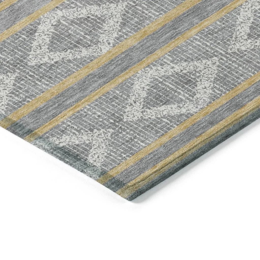 Lume Gray Washable Indoor-Outdoor Rug-Outdoor Rugs-LOOMLAN Rugs-LOOMLAN