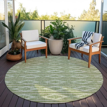 Lume Green Washable Indoor-Outdoor Rug-Outdoor Rugs-LOOMLAN Rugs-LOOMLAN
