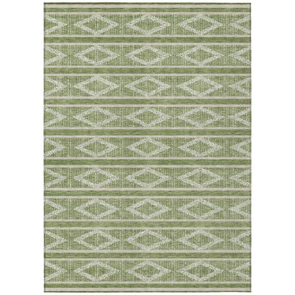 Lume Green Washable Indoor-Outdoor Rug-Outdoor Rugs-LOOMLAN Rugs-2'6" x 3'10"-LOOMLAN
