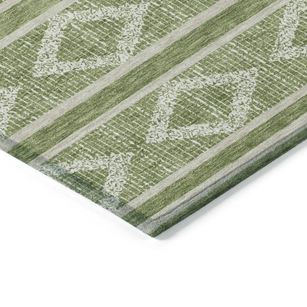 Lume Green Washable Indoor-Outdoor Rug-Outdoor Rugs-LOOMLAN Rugs-LOOMLAN