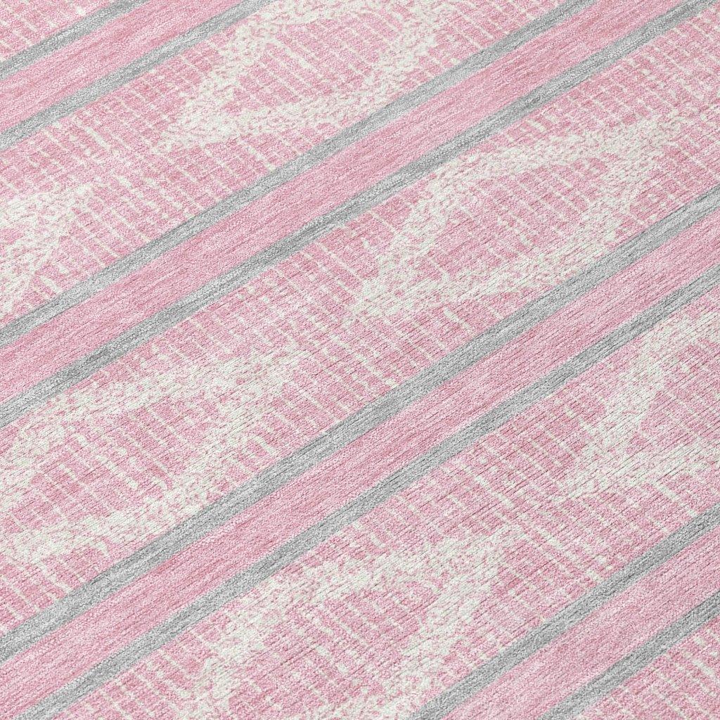 Lume Pink Washable Indoor-Outdoor Rug-Outdoor Rugs-LOOMLAN Rugs-LOOMLAN