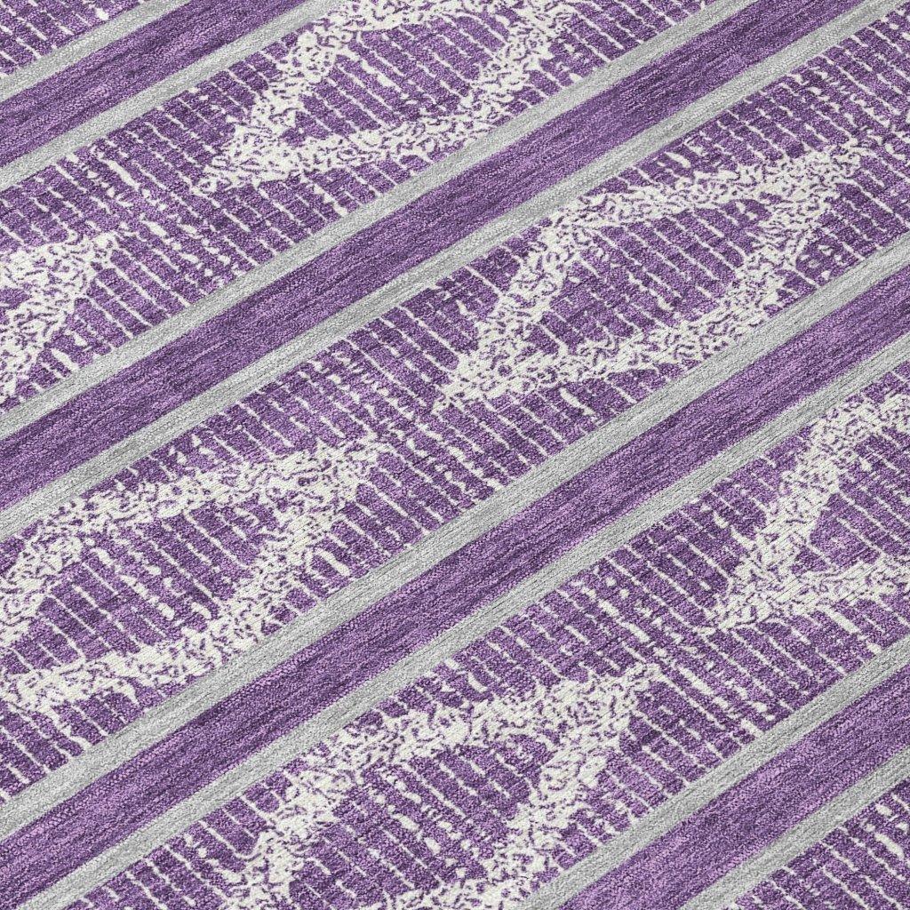 Lume Purple Washable Indoor-Outdoor Rug-Outdoor Rugs-LOOMLAN Rugs-LOOMLAN