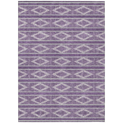 Lume Purple Washable Indoor-Outdoor Rug-Outdoor Rugs-LOOMLAN Rugs-2'6" x 3'10"-LOOMLAN