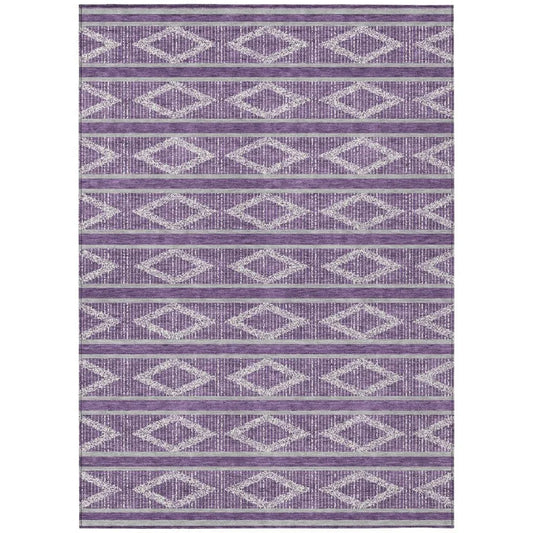 Lume Purple Washable Indoor-Outdoor Rug-Outdoor Rugs-LOOMLAN Rugs-2'6" x 3'10"-LOOMLAN
