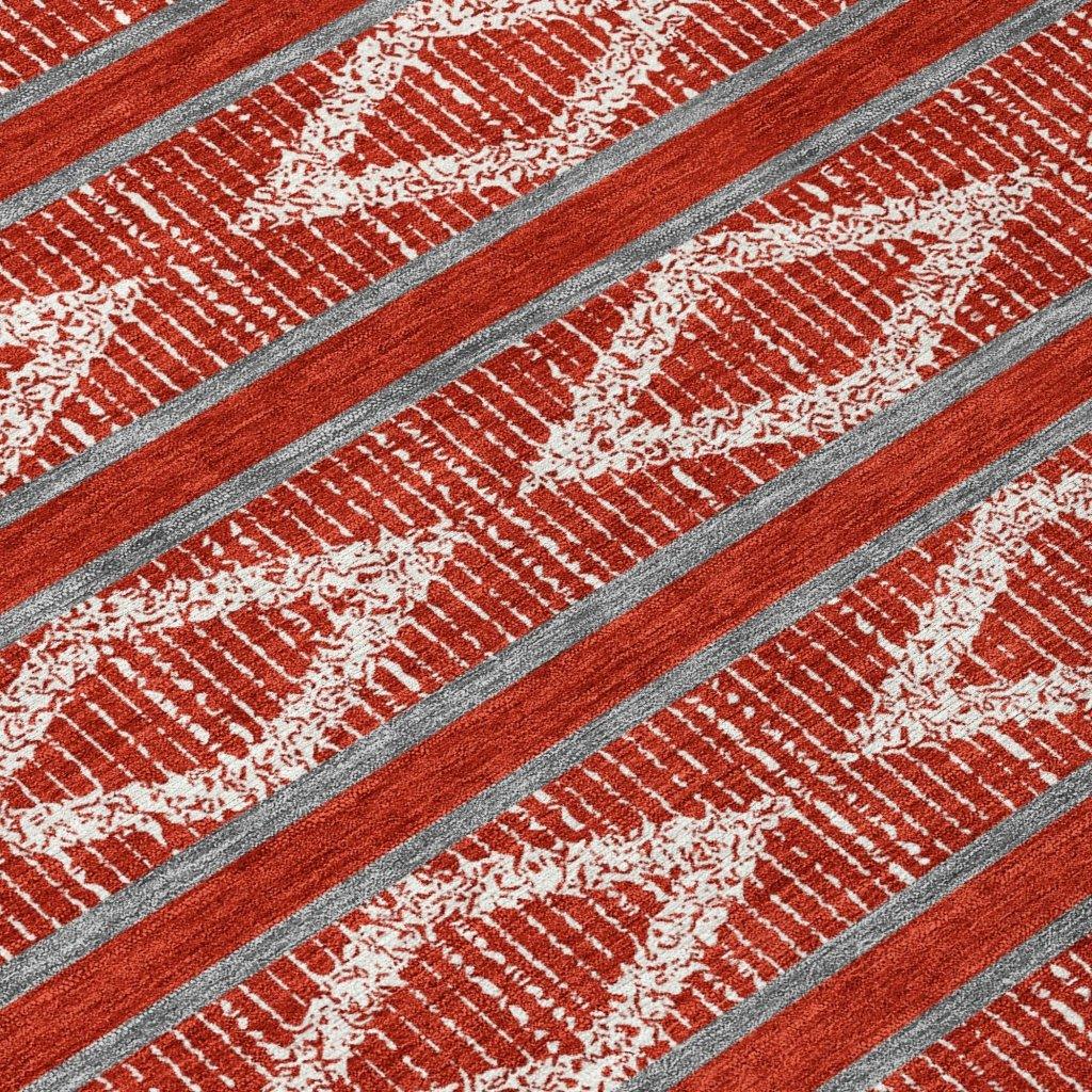 Lume Red Washable Indoor-Outdoor Rug-Outdoor Rugs-LOOMLAN Rugs-LOOMLAN