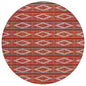 Lume Red Washable Indoor-Outdoor Rug-Outdoor Rugs-LOOMLAN Rugs-8' x 8'-LOOMLAN