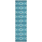Lume Teal Washable Indoor-Outdoor Rug-Outdoor Rugs-LOOMLAN Rugs-2'3" x 7'6"-LOOMLAN