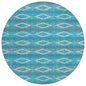 Lume Teal Washable Indoor-Outdoor Rug-Outdoor Rugs-LOOMLAN Rugs-8' x 8'-LOOMLAN