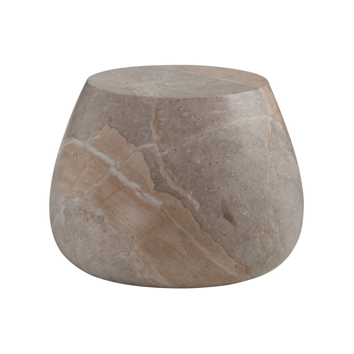 Luna Concrete Brown Accent Table