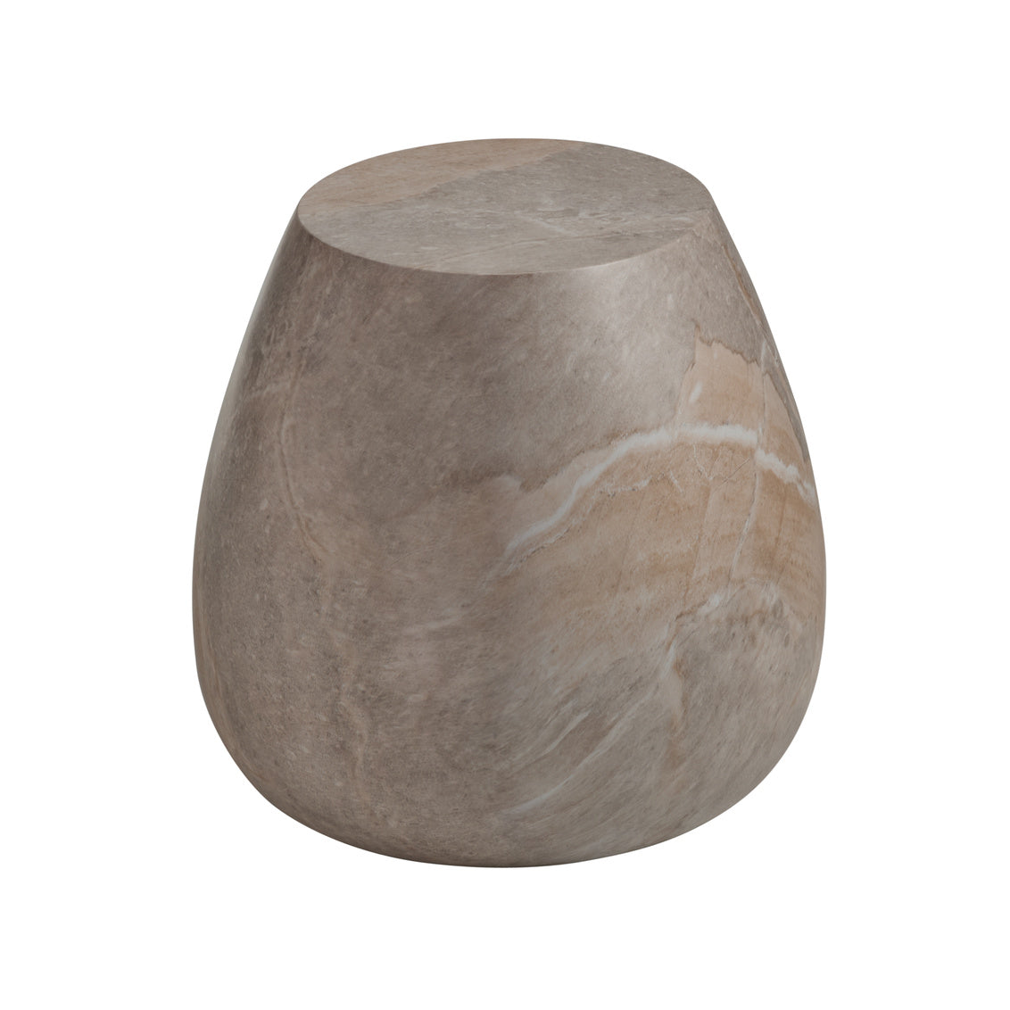 Luna Concrete Brown Accent Table