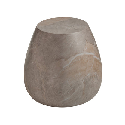 Luna Concrete Brown Accent Table