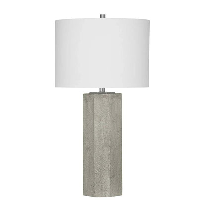 Luna Grey Cement Body Table Lamp - LOOMLAN - Bassett Mirror - Table Lamps