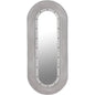 Luna Mirror, White Washed Oval Wall Mirror - LOOMLAN - Noir - Wall Mirrors