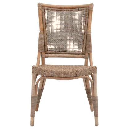 Luna Rattan Frame Armless Dining Chair 2PC