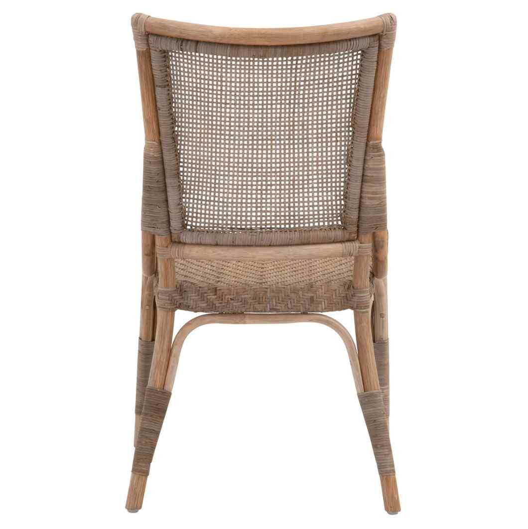 Luna Rattan Frame Armless Dining Chair 2PC
