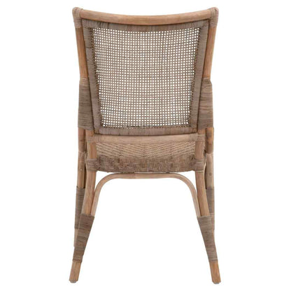 Luna Rattan Frame Armless Dining Chair 2PC