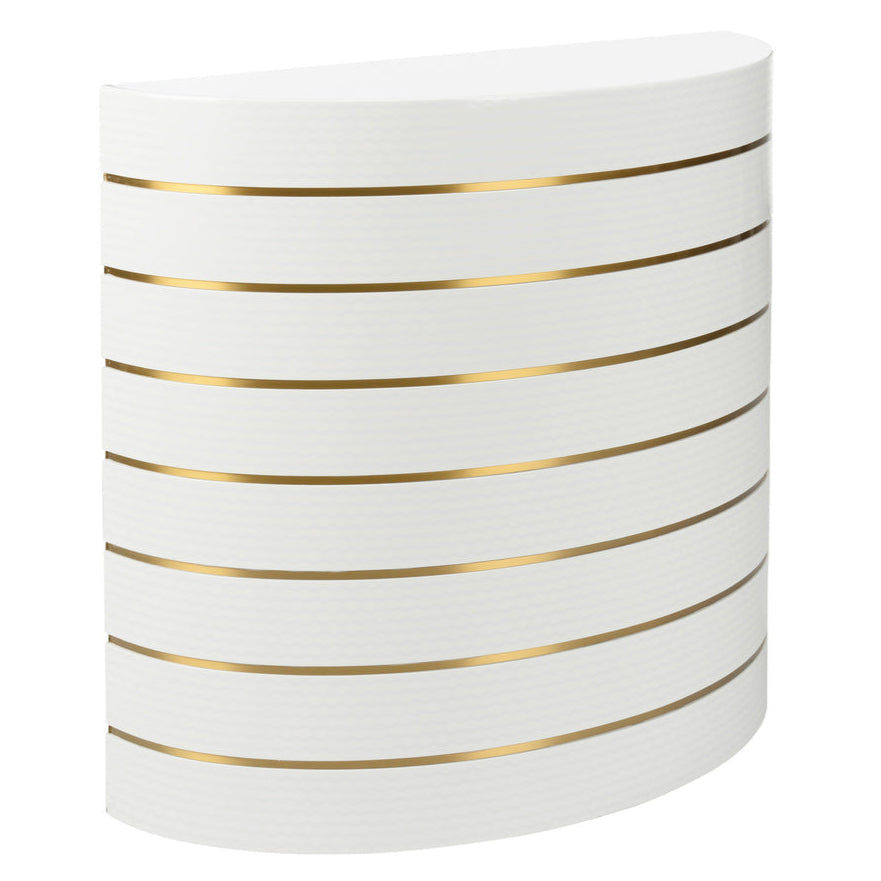 Luna Wooden White Console Table