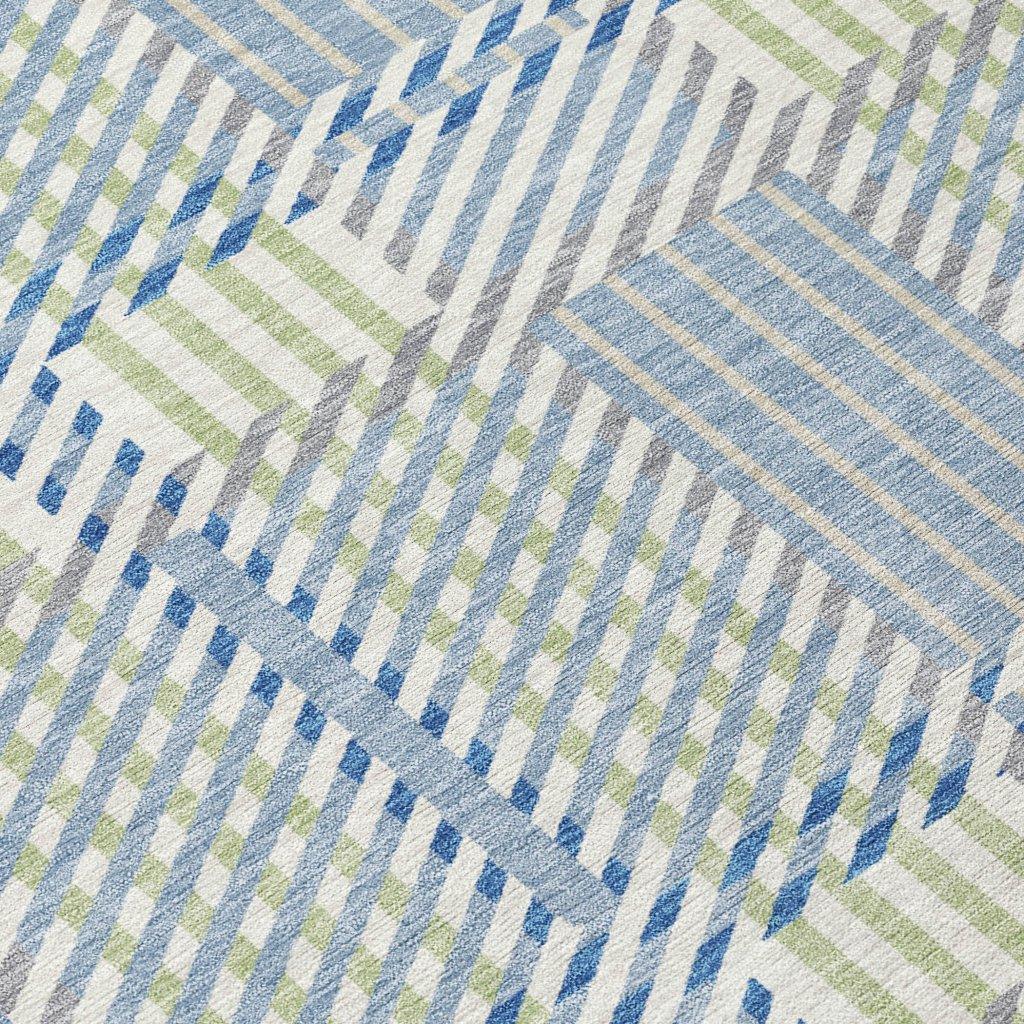 Lunara Blue Washable Indoor-Outdoor Rug-Outdoor Rugs-LOOMLAN Rugs-LOOMLAN
