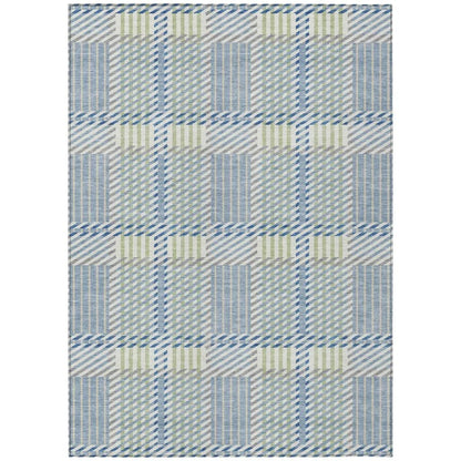 Lunara Blue Washable Indoor-Outdoor Rug-Outdoor Rugs-LOOMLAN Rugs-2'6" x 3'10"-LOOMLAN