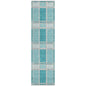 Lunara Teal Washable Indoor-Outdoor Rug-Outdoor Rugs-LOOMLAN Rugs-2'3" x 7'6"-LOOMLAN
