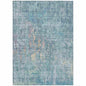 Lunisse Blue Washable Indoor - Outdoor Rug - LOOMLAN - LOOMLAN Rugs - Outdoor Rugs