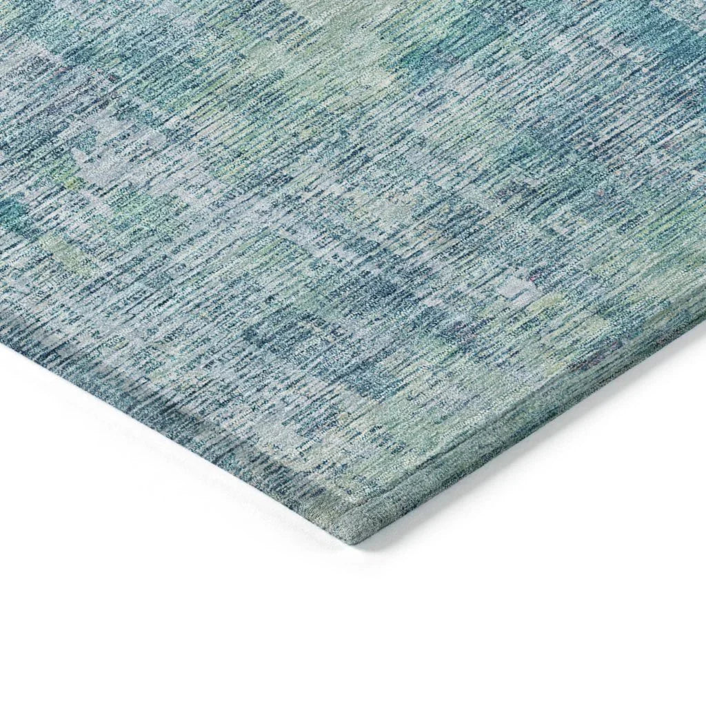 Lunisse Blue Washable Indoor - Outdoor Rug - LOOMLAN - LOOMLAN Rugs - Outdoor Rugs