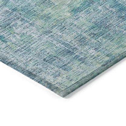 Lunisse Blue Washable Indoor - Outdoor Rug - LOOMLAN - LOOMLAN Rugs - Outdoor Rugs
