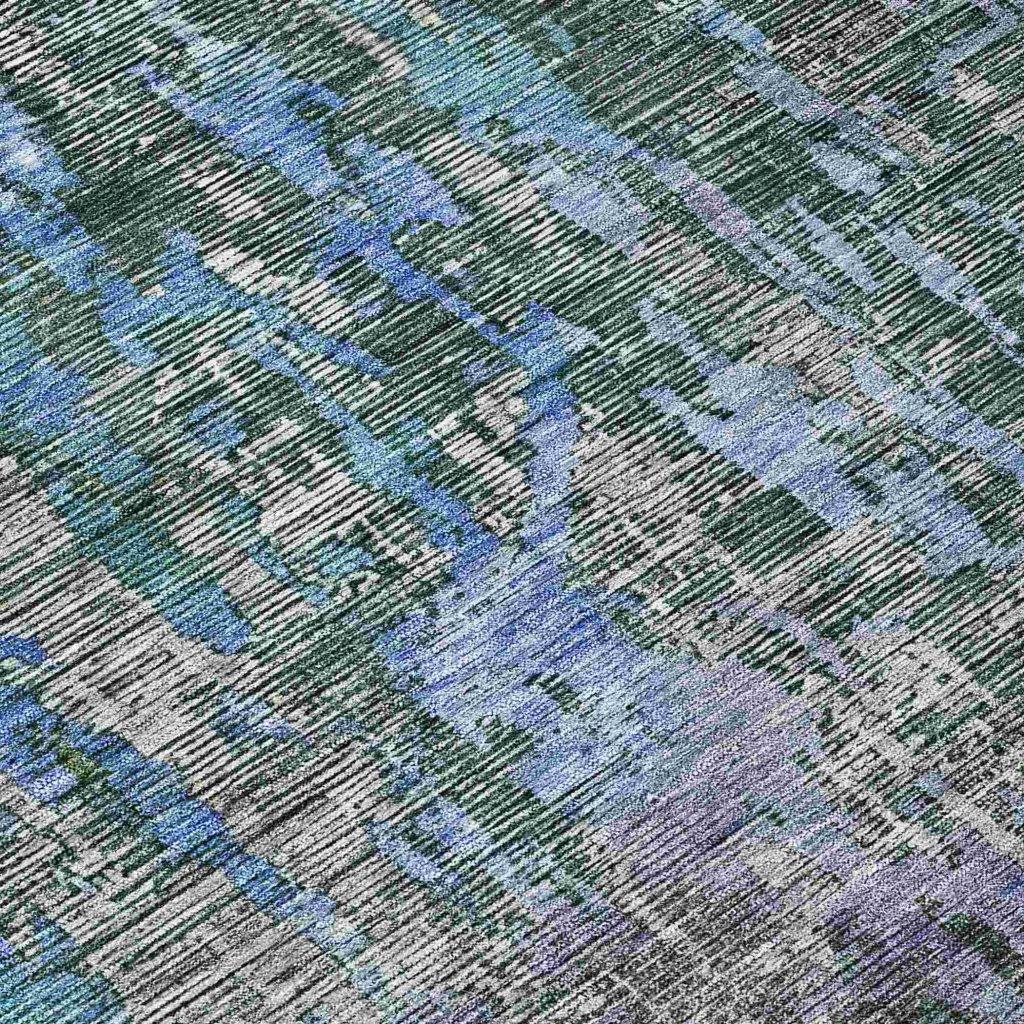 Lunisse Fern Washable Indoor - Outdoor Rug - LOOMLAN - LOOMLAN Rugs - Outdoor Rugs