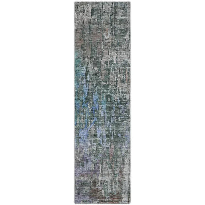 Lunisse Fern Washable Indoor - Outdoor Rug - LOOMLAN - LOOMLAN Rugs - Outdoor Rugs