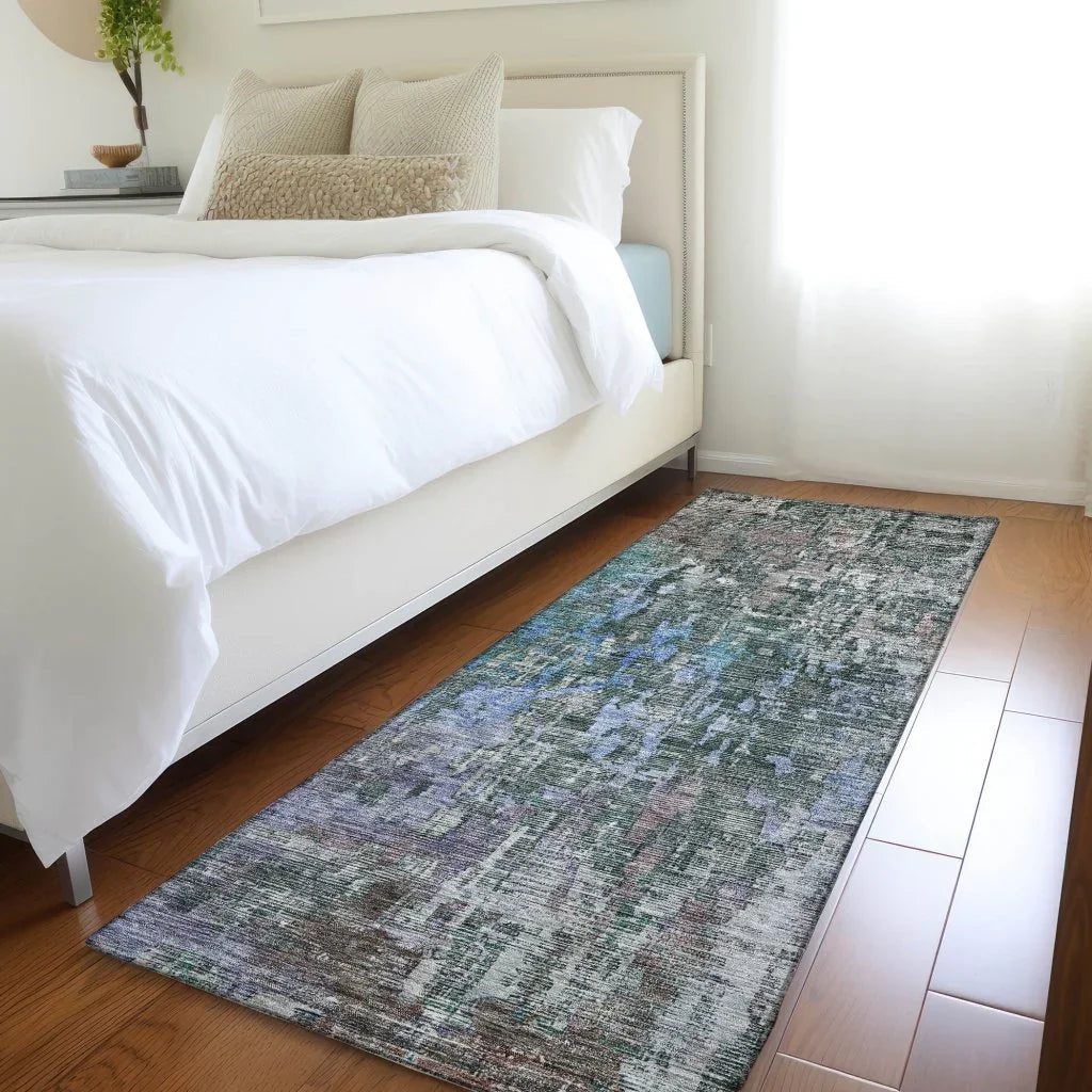 Lunisse Fern Washable Indoor - Outdoor Rug - LOOMLAN - LOOMLAN Rugs - Outdoor Rugs