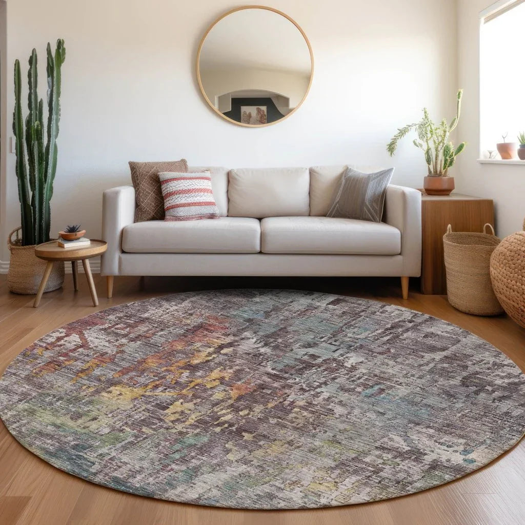 Lunisse Gray Washable Indoor - Outdoor Rug - LOOMLAN - LOOMLAN Rugs - Outdoor Rugs