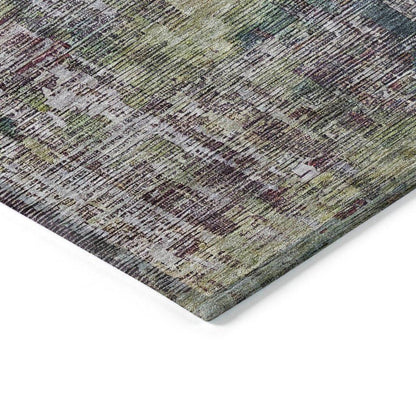 Lunisse Gray Washable Indoor - Outdoor Rug - LOOMLAN - LOOMLAN Rugs - Outdoor Rugs